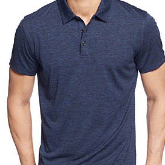 Alfani Dark Blue Polo Shirt Size Large - Picture 7 of 7